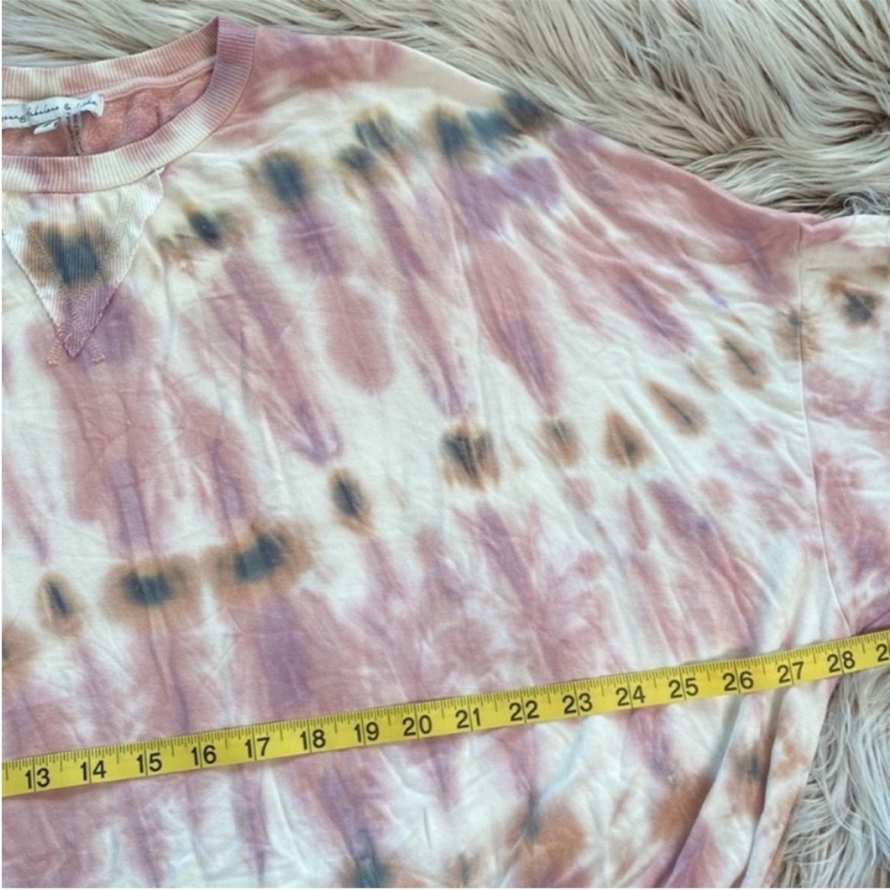 Young Fabulous & Broke Coraline Sweatshirt Pullover Sweater Tie Dye Womens Small - Picture 5 of 8